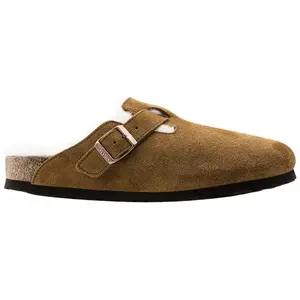 Birkenstock Boston Shearling Suede Mink Men's Fashion Shoes New
