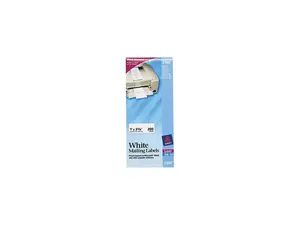 Avery 2160 Laser/Inkjet Mailing Labels, Mini-Sheet, 1 x 2-5/8, White, 200/Pack