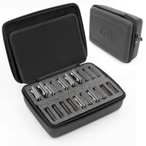 Clipper Blade Holder For 20 Blades, Hair Clipper Guard Case For Barbers or Stylist Compatible with Andis, Oster, Wahl, Babyliss Metal Guards