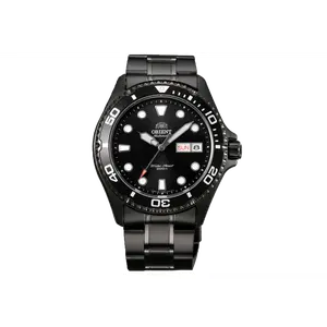 Orient AA02 Diver | Automatic / Hand-Winding | 200m Water Resistance Sports Watch | Black Dial | IP Black Coating, TAA02003B9