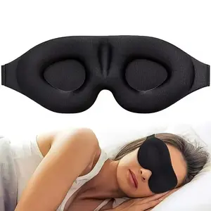 Advanced 3D Sleep Eye Mask, Light Blocking Design, Eyelash Protection, Adjustable Strap, Soft Breathable Nylon, Ideal for Travel Work Relaxation Night, Sleep Aid Products, Sleeping Mask