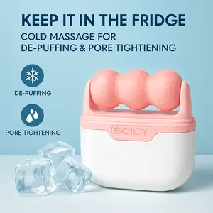 SOICY S30 Ice Roller 2-in-1 Face & Eye Cooling Tool  Pink