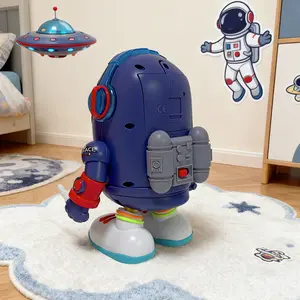 Dancing Space Duck Toy for Kids, Interactive Electronic Pet with Music & LED Lights, Electric Waddling & Singing Gift for Toddlers Boys Girls