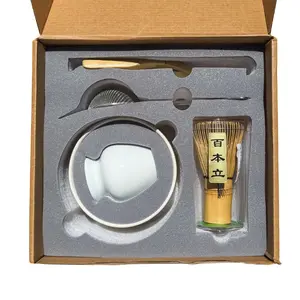 UPFLICK Matcha Tool Set of 6 pcs Ceramic (White)