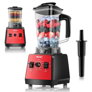 Prasky Professional Blender，2x BPA-Free 68oz Containers，Blender & Grinder Combo，MAX POWER: 2400W Peak / 1000W Rated Motor，NewYearNewGear ，KitchenEssentials