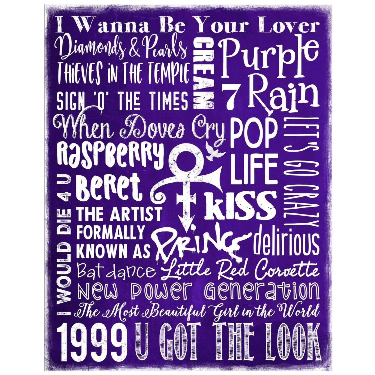 Prince Purple Rain Fleece Blanket, Prince Purple Vintage Personalized Fleece Blanket, Personalized Fleece Blanket, Prince Fans Gifts