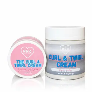 NNC Curl & Twirl Cream for Curly & Coily Hair - Slip & Define Formula - 8 oz (227 g) - Moisturizing Hair Care Product