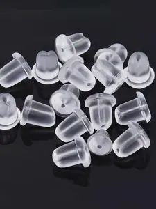 Rubber Earring Backs, Soft Clear Backs for Earrings Studs, 500Pcs Safety Earring Backings Clutch Stoppers for Fishhook Earrings