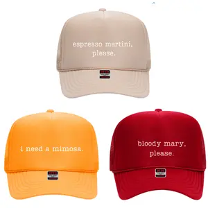 OTTO Brand Sunday Brunch Hat I Need A Mimosa Espresso Martini Bloody Mary Foam Front Trucker Snap Back Day Drinker Trendy Women's Hat for Brunch & Festivals