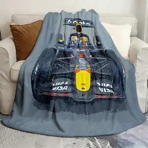 Cute and Practical Blanket Red Bull Racing Formula 1 car Fashionable Quilts Plush sofa bed blanket warm blanket travel gift