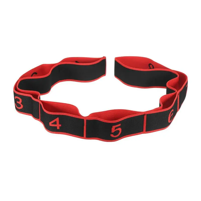 Stretching Strap Yoga Strap Workout Straps for Home Workout, Exercise, Pilates and Gymnastics, 10 Loops Elastic Stretch Bands for Women & Men