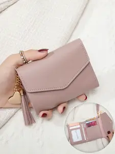 Retro Fashion Three Fold Short Wallet, Tri Fold Wallet, Multiple Card Slots And ID Clips, Zippered Coin Purse, Portable Buckle, Credit Card Holder, Suitable For Daily Use, Mini Wallet Gift Choice, Ideal For Women