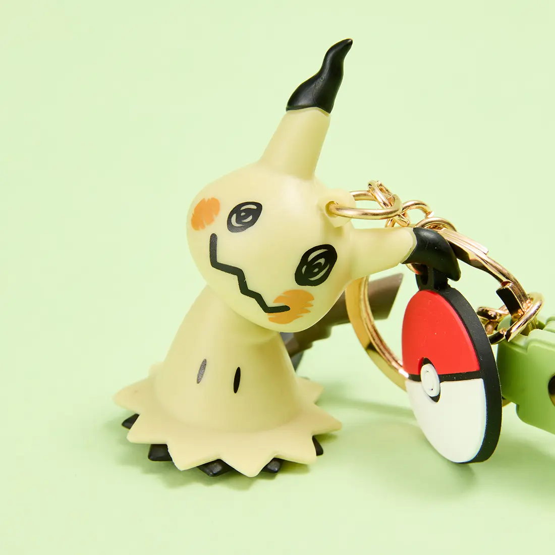 【Back to school】MINISO x Pokémon Pikachu Kawaii Animal Face Chain Keychain Charm - Unisex Everyday Fashion Collectible Jewelry Accessory, Animal Charms Keychains, Kawaii Accessories for Backpacks & Key