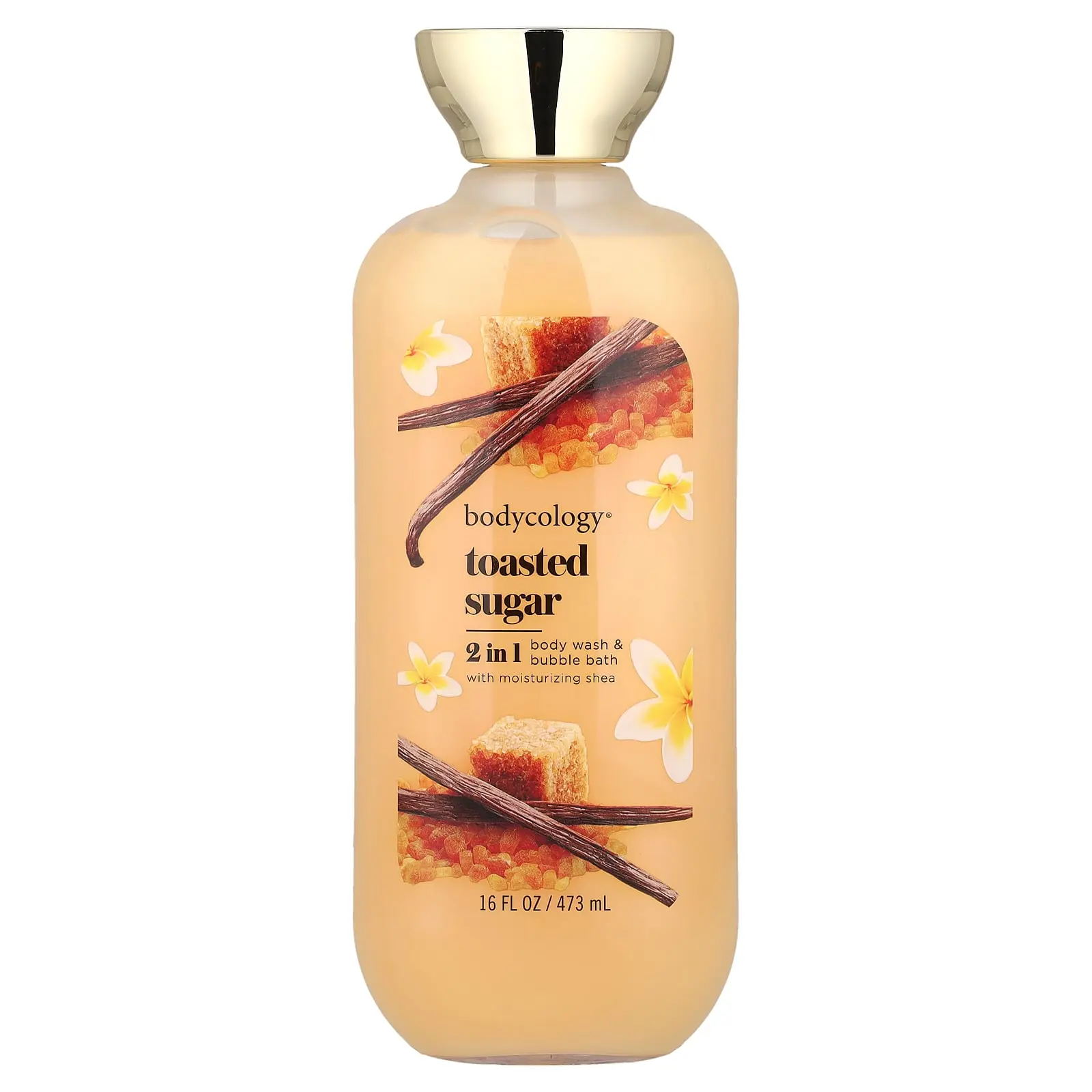 Bodycology 2 In 1 Body Wash & Bubble Bath, Toasted Sugar, 16 fl oz (473 ml)