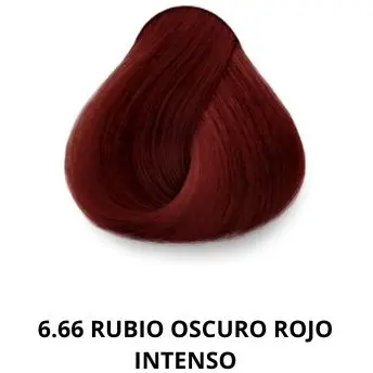 6.66 RUBIO OSCURO ROJO INTENSO