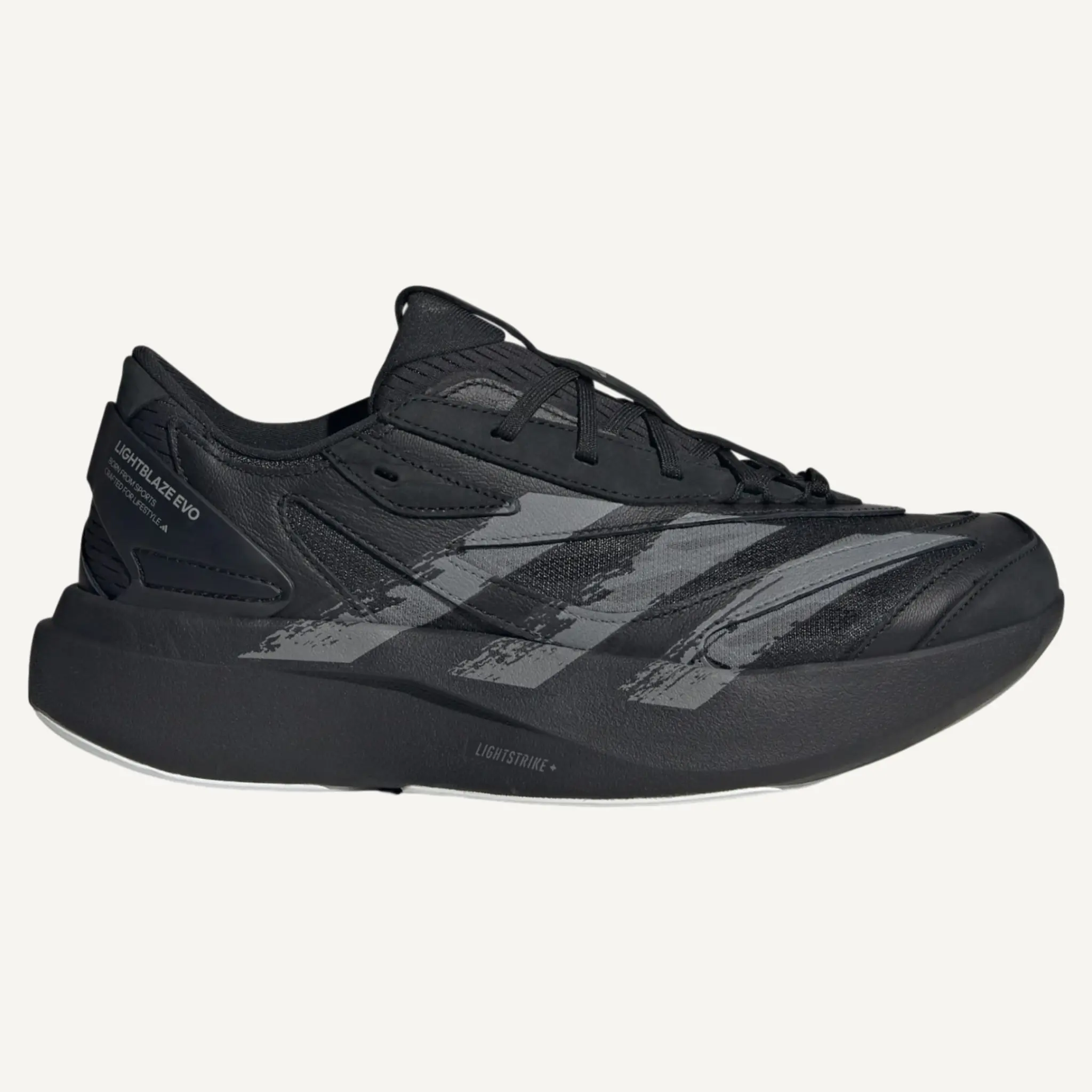 Adidas Men's Black Lightblaze EVO SL Sneakers, KJ3051