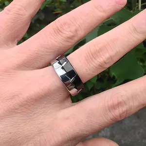 Fidget Slider Ring, 1 Piece Stress Relief Colorblock Rotating Ring, Fashion Accessory for Men & Women, Casual Fidget Rings, Haptic Toy, Stainless Steel Ring