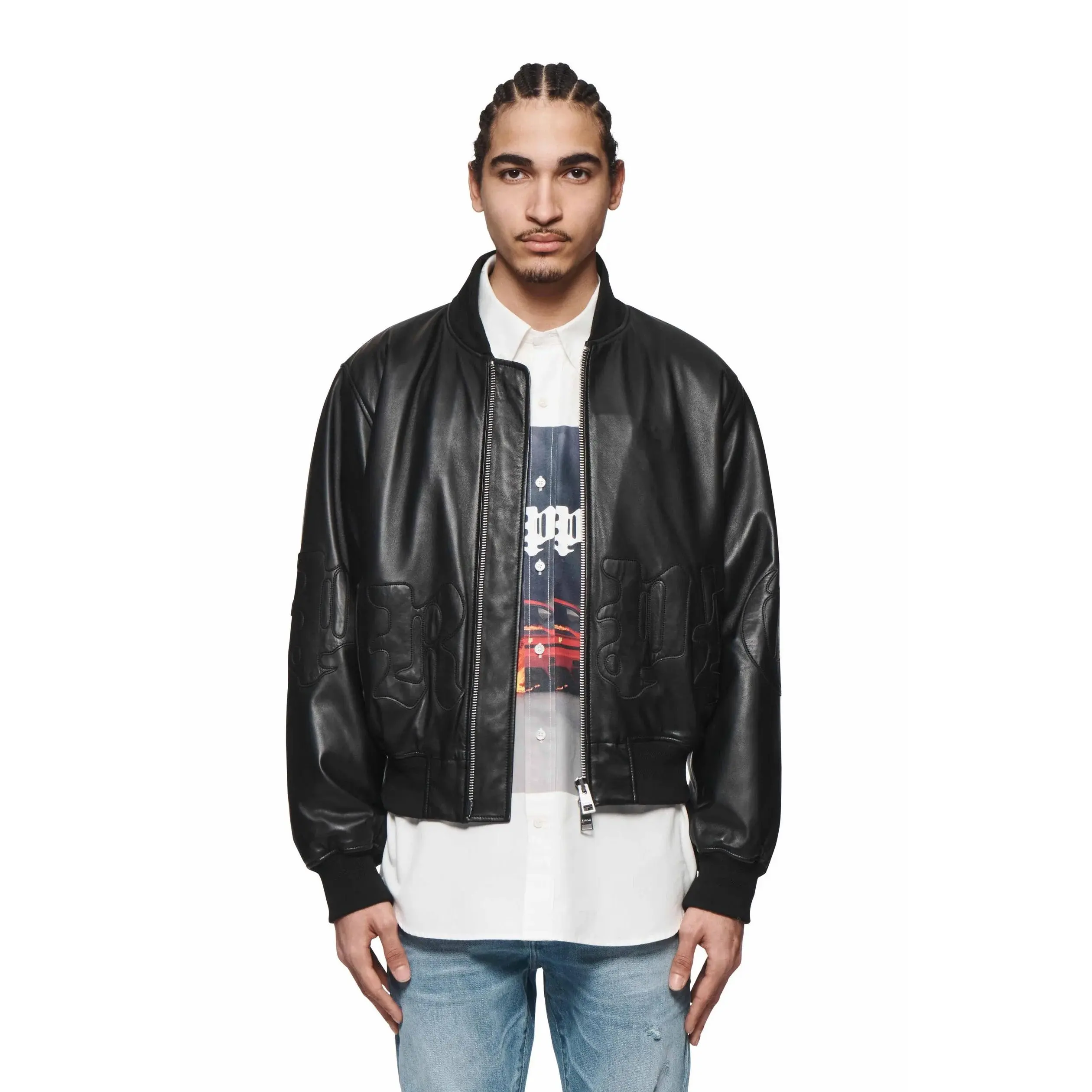 Leather Bomber Jacket Leather Bomber Jacket
