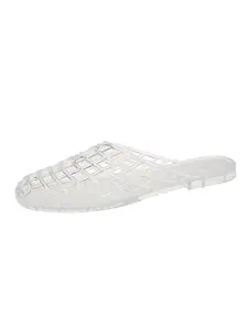 Women's Fashion Flat Sandals and Slippers, Lightweight Slipper, Soft Mesh Stitched Comfort, Daily Style Available in Sizes 6-11, Seasonal Wearable Footwear