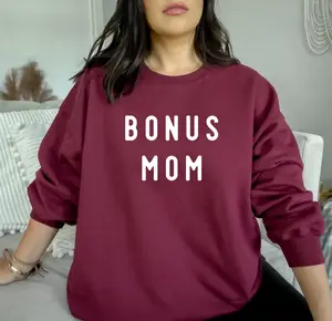 Bonus Mom Stepmom Step Mom Mothers Day Sweatshirt, Funny Jumper, Bonus Mom Sweatshirt, Bonus Mama Sweater