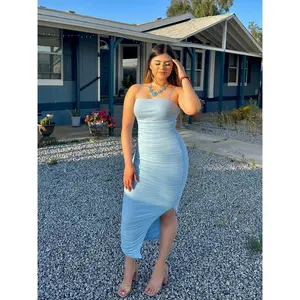 Maddy Midi Dress (light blue)