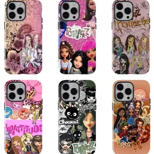 Bratz Retro Girl Phone Case, Y2K Millennium Style Shockproof Protective Cover, Trendy Fan Edition for iPhone 16/15/14/13/12/11/17 ProMax Plus for Samsung phones, suitable for both men and women,  Perfect Gift for  Gifts For Women Men..A gift for the fans