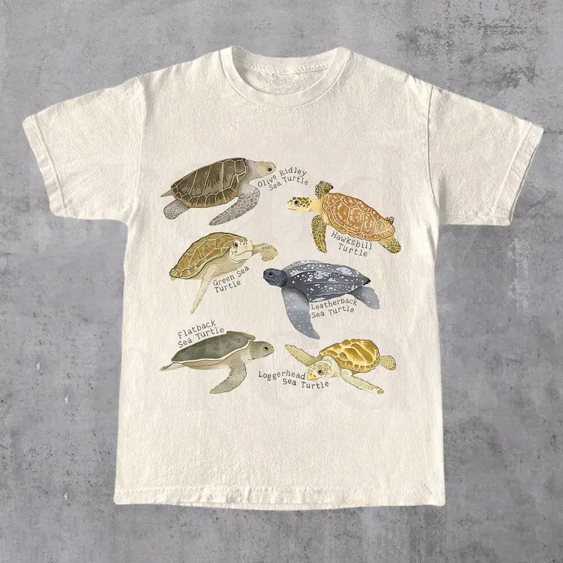Vintage Turtles 90s Graphic T-Shirt, Turtle Definition Shirt, Retro Tattoo Sea Animal Tshirt, Ocean Nature Shirt, Turtle Anatomy