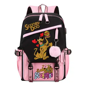 Viral TikTok Scooby-Doo Anime Backpack 2025! Full-Print Design + 17" Laptop Compartment  Waterproof & 3 Quick-Access Pockets for School/Con/Travel