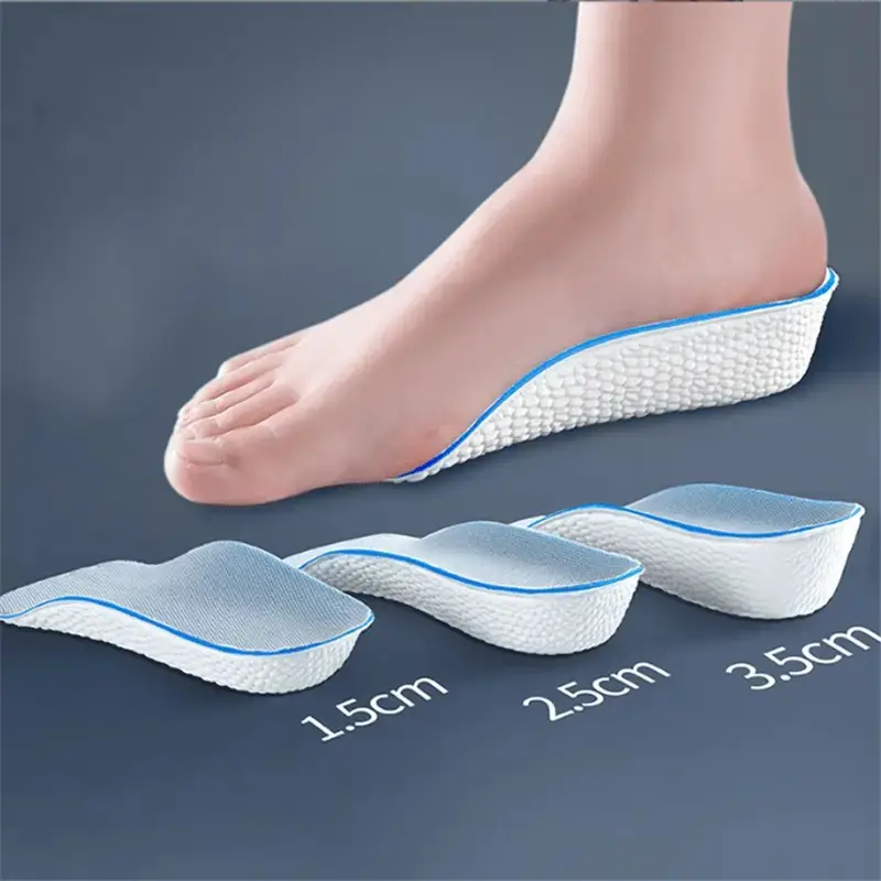 Unisex Height Increasing Insoles, EVA Foam Insoles & Heel Liners with Invisible Patch Design, Comfort & Support for All Seasons Everyday Wear
