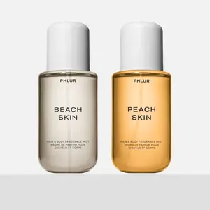 PHLUR Summer Skin Duo - Beach Skin + Peach Skin Full Size Body Mist Set (2 x 8 Fl Oz) Daily Use Fragrance Cruelty Free Fragrance