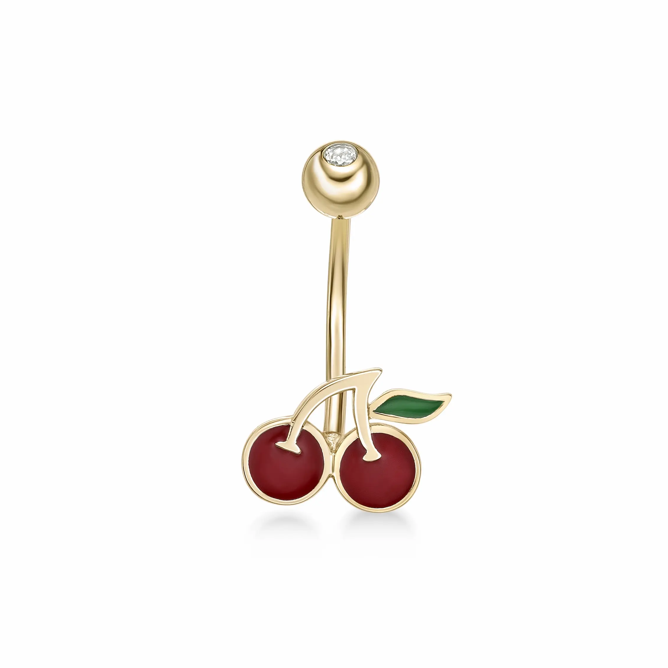 Cherrypiercing  - Elegant Design for Versatile Wear, Ideal for All Occasions-10k Yellow Gold jewelry women non  tarnish  jewelry woman jewelry