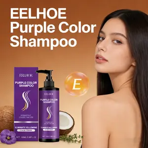 EELHOE Purple Color Shampoo - Anti-Yellow Color Lock Nourishing Moisturizing Hydrating Repair Dyed Hair Purple Shampoo Haircare