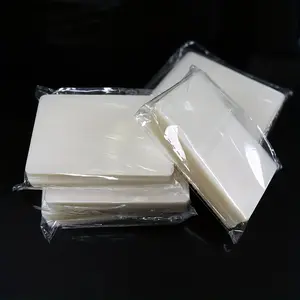 Pack of 100 High-Quality PET Card Sleeves - Clear, Durable, Anti-Scratch Protectors with Acid-Free Coating Suitable for Business Cards, Cards, and More; Professional Name Card Holders for Office Use, Enhancing Workplace Ceremony and Customer Respect