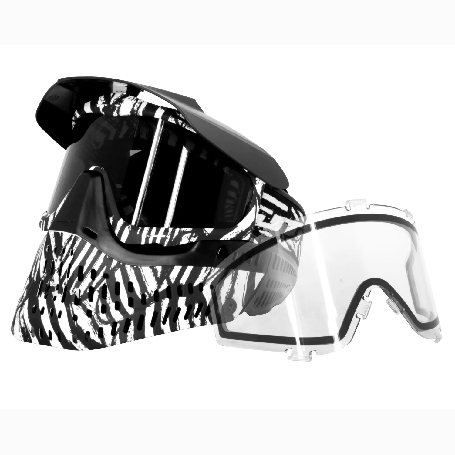 JT Proflex Mask - SE Zebra Goggle - w/Clear & Smoke Lens