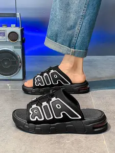 Men's Summer New Soft Anti-Slip PVC Air Cushion Sandals, Sporty Design, Suitable for Men and Boys, Comfortable and Durable Slipper Sandals