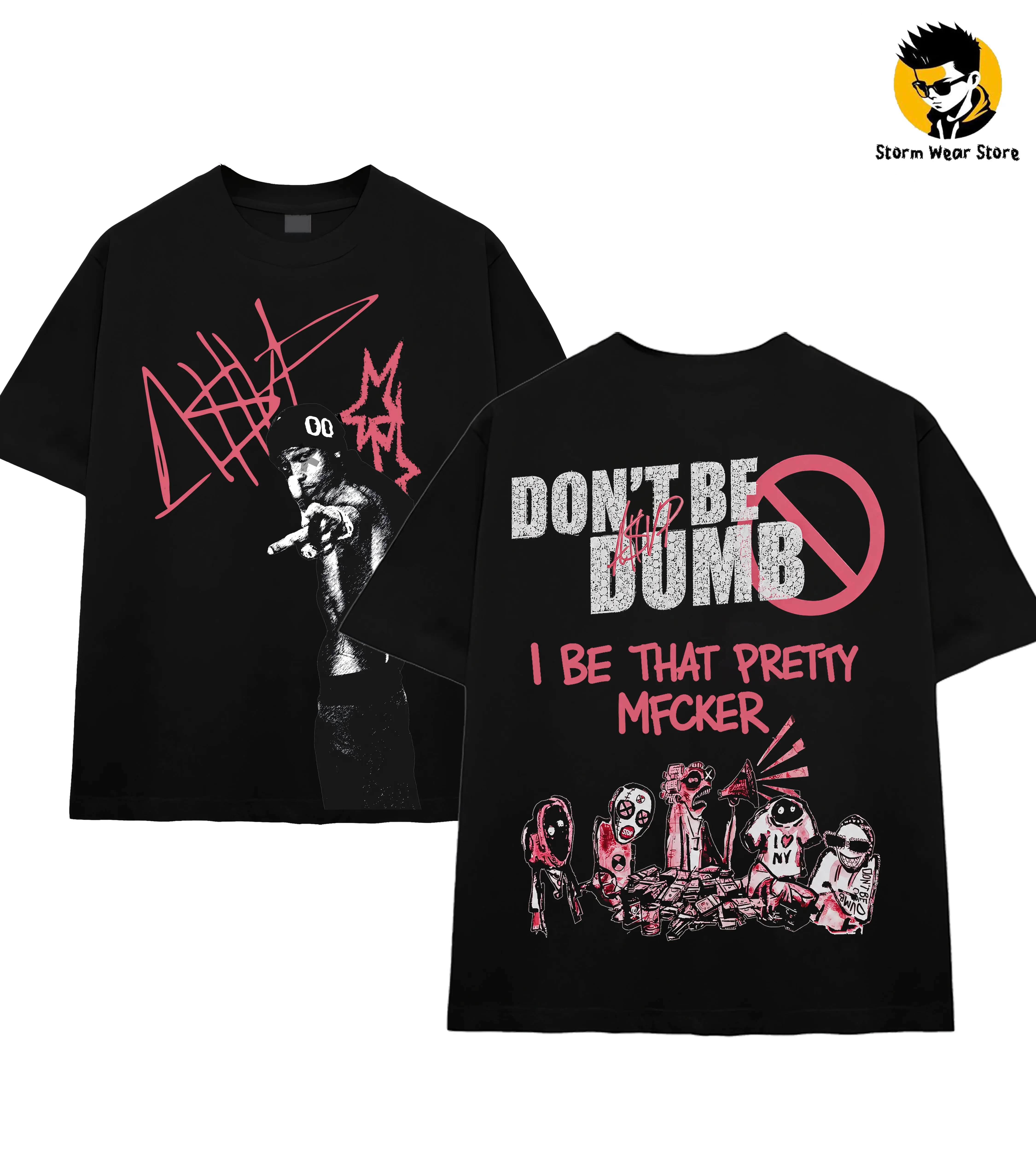 Asap Vintage Collage Graphic T-Shirt, Don't Be Dumb World Tour Tee, Mayers Fan Shirt Hip-Hop Shirt, Tour Merch, Gift For Flacko Rap Fan Graphic Tee