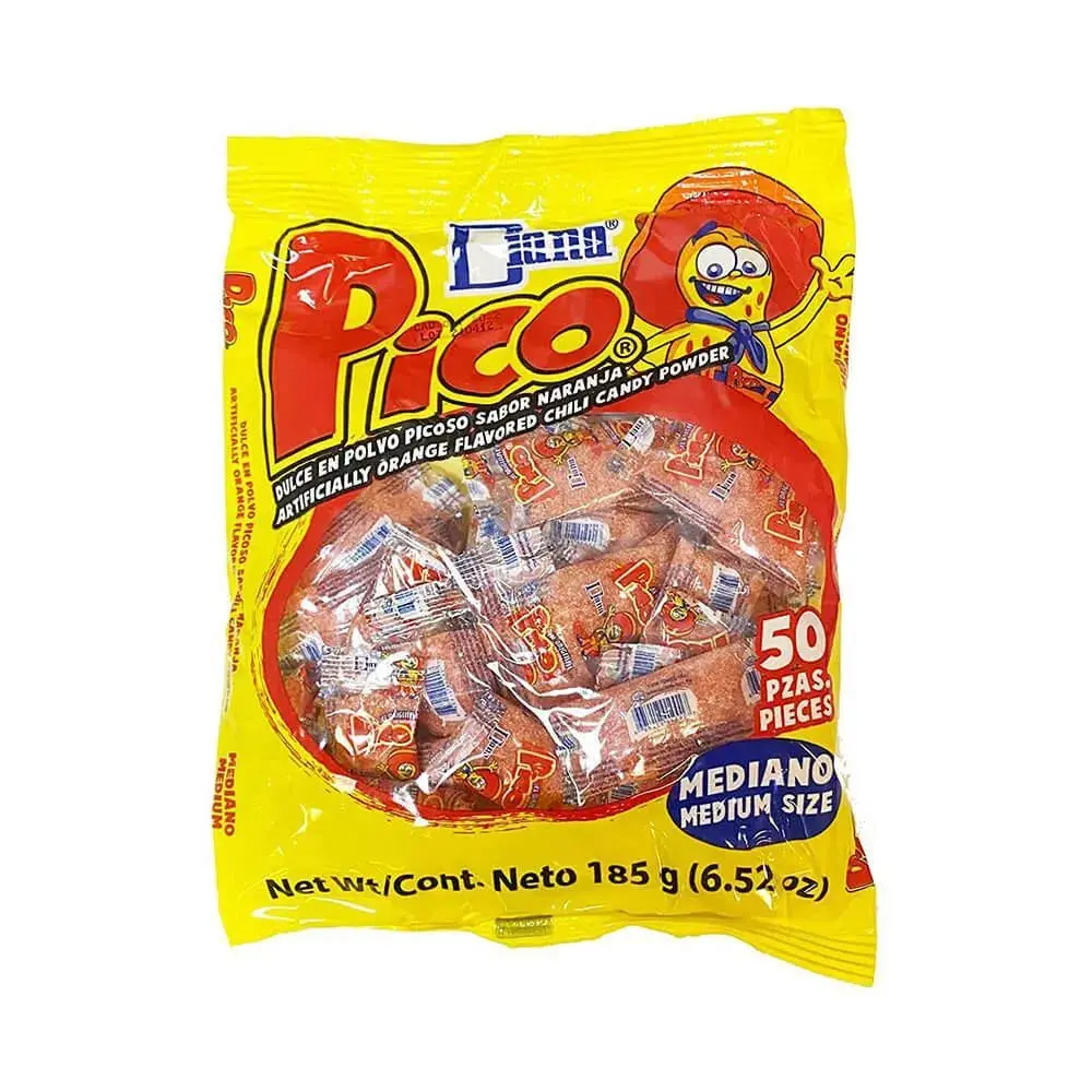 Pico Diana Orange Hot Candy Powder 50 Pieces