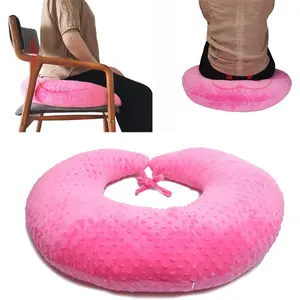 BBL Pillow After  for  Sleeping, Brazilian  Lift Pillow    for Sitting Sleeping Driving Donut Pillow for Woman   Cushion Seat  (Pink Dot)