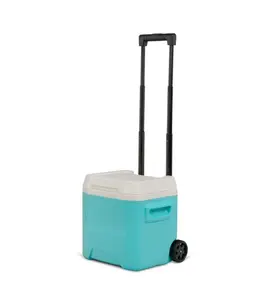 Igloo 16 QT Laguna Hard Side Ice Chest Cooler with Wheels, Aqua Blue