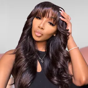 Jessie's Wig [Mia] 13x5 Pre Cut Lace Body Wave Lace Front Wig With Bangs Crystal HD Lace Human Hair Wig