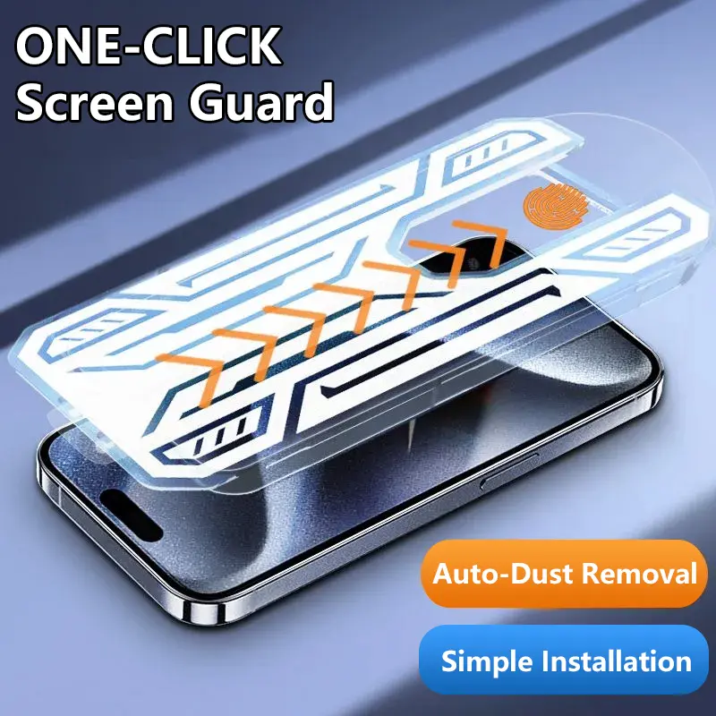 HD Clear Tempered Glass Screen Protector with Dust Free Install Kit and Auto Alignment Tray ForiPhone 17 Pro Max/17 Pro/17 Air/17/17e/16 Plus/16 Pro Max/16 Pro/16e/16/15 Plus/15 Pro Max/15 Pro/15/14 Pro Max/14/14 Plus/14 Pro/12/13ProMax