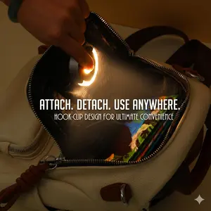 Rechargeable LED Bag Light, Ultra-Compact Handbag Light with One-Tap Glow, Never Fumble in Your Purse Again