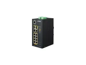 PLANET IGS-5225-8P2T2S L2+ Industrial 8-Port 10/100/1000T 802.3at PoE + 2-Port 10/100/1000T+ 2-Port 100/1000X SFP Managed Ethernet Switch