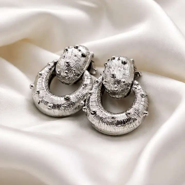 Silver Statement Earrings