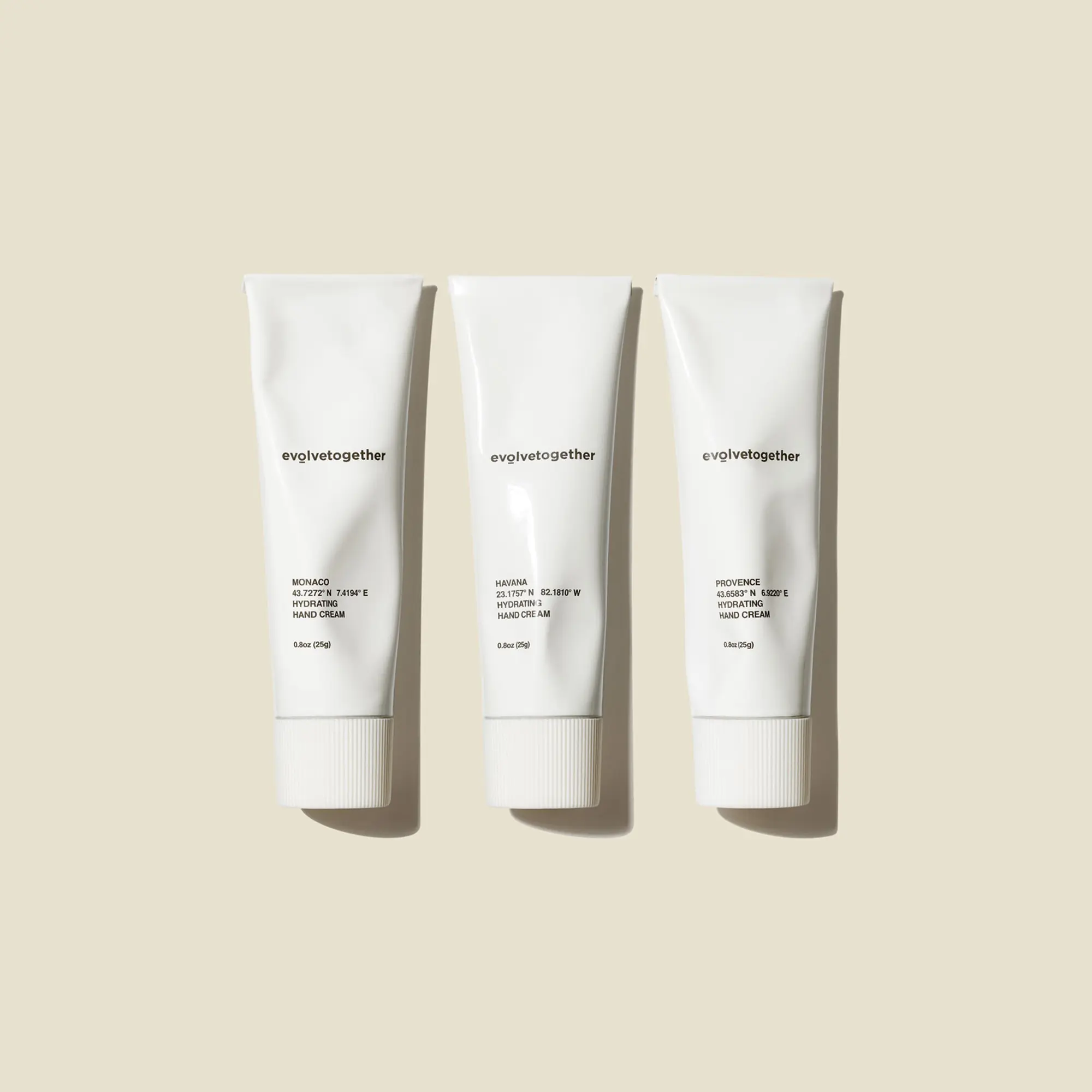 evolvetogether - hand cream discovery set, nourishing and hydrating | TSA approved travel sized | allure award winning | plant powered and paraben-free | lightweight and no greasy after feel