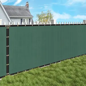 SEGAWE Privacy Screen Fence 6 x 50' Shade Cover with Windscreen Cover, Dark Green