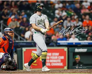 Nick Kurtz Athletics Autographed Autographed 16" x 20" 4-Home Run Game Photograph with "25 AL ROY" Inscription - Fanatics Authentic Certified