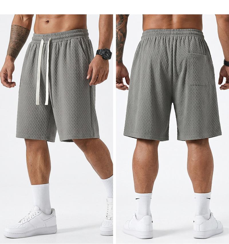 Men’s casual athletic shorts, available in four colors, made from breathable fabric with a zipper design—perfect for summer beach trips, outings, and everyday outdoor activities.