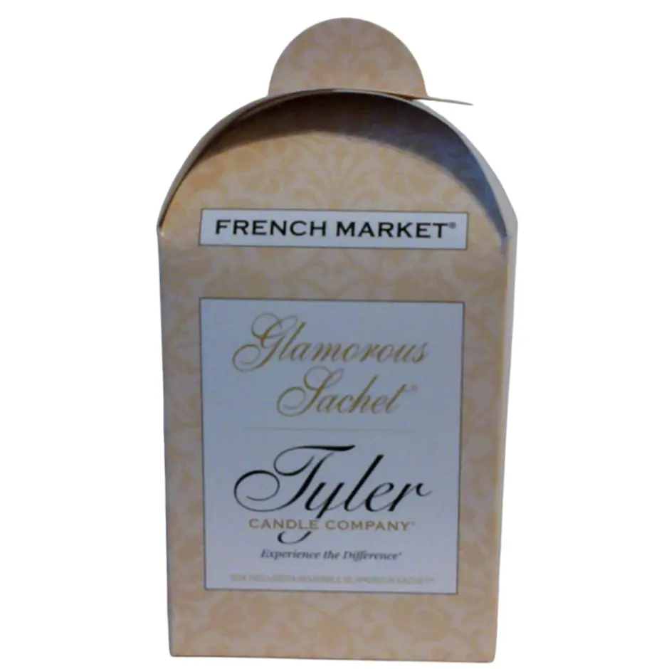 Tyler Candle Company Glamorous Floral Scented Pack Set - French Market Fragrance, Tuberose Scent, 4 Pouches, Laundry Boost Home Supply Laundry Accessory for Drawers, Trash-Bin Use, Maintains Freshness, Multiple Uses, Aroma