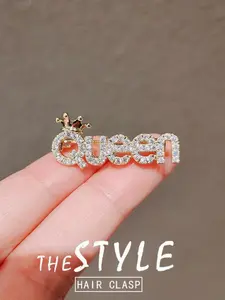 Elegant Letter Design Pin Brooch, Luxurious Unique Accessory, High-End Women's Chest Flower Clip, Perfect for Spring Summer Short Sleeves